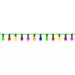 Vector de la imagen de coloridas luces de Navidad
