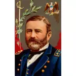 Portrait de vecteur général Grant