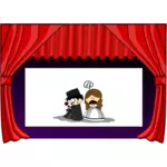 Cinema stage vector drawing