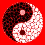 Yin Yang mit Hintergrund