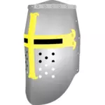 Crusader grote helm vectorillustratie