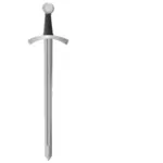 Vektor ilustrasi klasik logam pedang