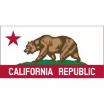 Kaliforniya Cumhuriyeti afiş vektör küçük resim