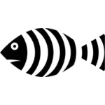 Fish with black stripes