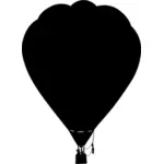 Balon udara panas siluet vektor