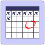 Icono de calendario vector