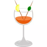 Immagine di vettore di bere cocktail