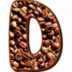 Coffee beans typography D