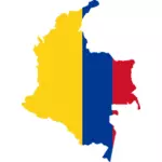 Carta geográfica da Colômbia