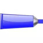 Vectorillustratie van blauwe kleur buis