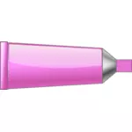 Ilustración de vector de tubo color rosa