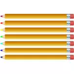 أقلام الرصاص الملونة