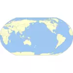 Världen karta färgade