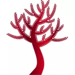 Czerwony drzewo