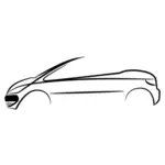 Car design outline vector image
