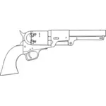 Revolver colt bleumarin