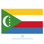 Векторный флаг Коморских островов