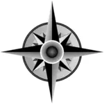 Compass rose vector drawing
