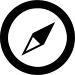 Векторное изображение символа компас карты
