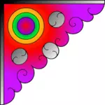 Multiclolor roh dekorace vektorové ilustrace