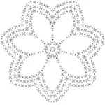 Geometrik çiçek tasarım