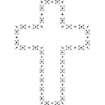Black and white cross