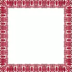 Rode Decoratief frame