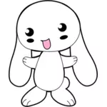 Roztomilý kreslený Bunny