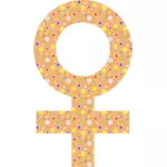 Floral weibliche symbol