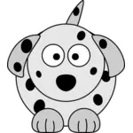 Dalmatiska tecknad hund