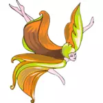 Flying fairy vector image