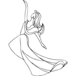 Танцовщица векторное изображение