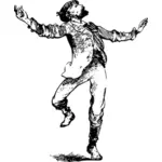आदमी छवि नाच