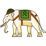 Decorated ornamental elephant