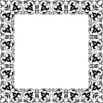 Square flowery frame image