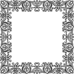 Quadratische floralen Rahmen