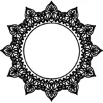 Zwarte Decoratief frame