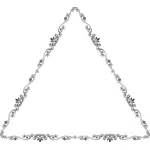 Forma triangolare fiorito