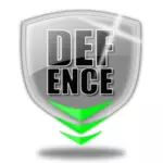 Escudo de defesa logotipo