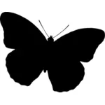 Jednoduchý motýl silueta