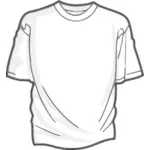 Beyaz t-shirt vektör görüntü