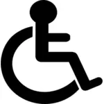 Clip art wektor piktogram niepełnosprawnych