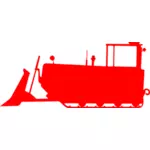 Kırmızı buldozer