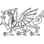 Stiliserade dragon bild