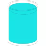 Glas som är full av vatten vektor illustration