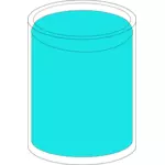 Vaso de dibujo vectorial de agua