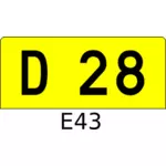 D28 страны дорожный знак informatory трафика векторной графики