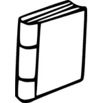 Vector illustration of hardcover book line art