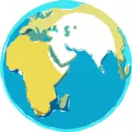 Earth globe sketch