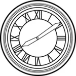 Retro round clock